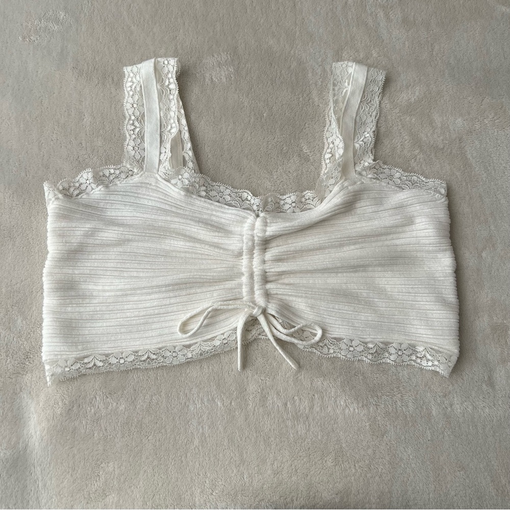 ❌SOLD DO NOT BUY Garage Ribbed Lace Bralette NWOT